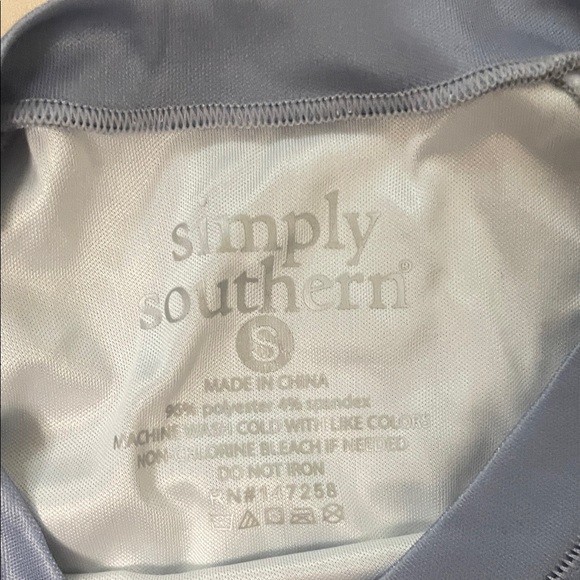 Simply Southern Men's Patterned Blue Long Sleeve Tee - Picture 2 of 2